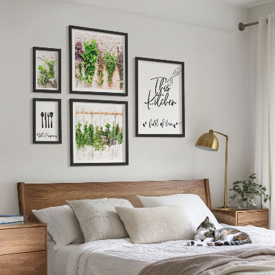 Sada obrazů do ložnice Rustikální bylinné inspirace