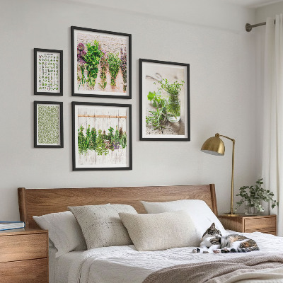 Sada obrazů do ložnice Inspirace pro bylinkové dekorace