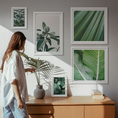 Poliptyk v rámu Inspirace tropickými rostlinami