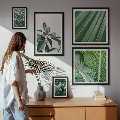 Poliptyk v rámu Inspirace tropickými rostlinami