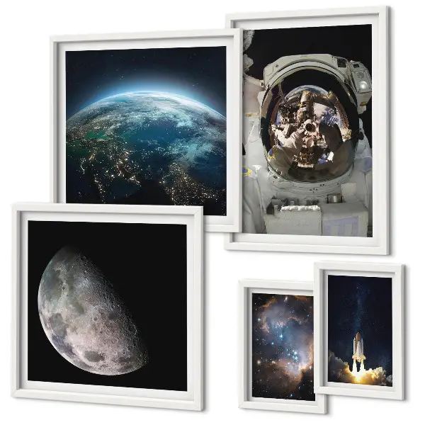 Sada obrazů do ložnice vesmírné objevy astronautů