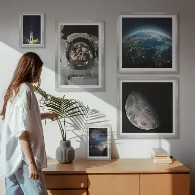 Sada obrazů do ložnice vesmírné objevy astronautů