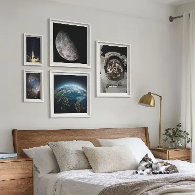 Sada obrazů do ložnice vesmírné objevy astronautů
