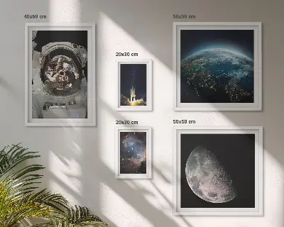 Sada obrazů do ložnice vesmírné objevy astronautů