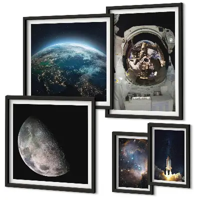Sada obrazů do ložnice vesmírné objevy astronautů