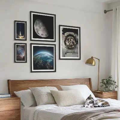 Sada obrazů do ložnice vesmírné objevy astronautů