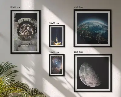 Sada obrazů do ložnice vesmírné objevy astronautů
