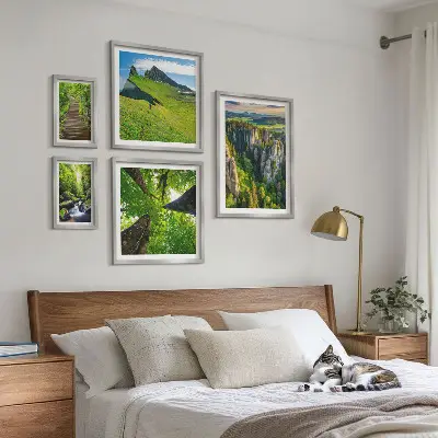Zelená krajina, přírodní stezky poliptyk v rámu