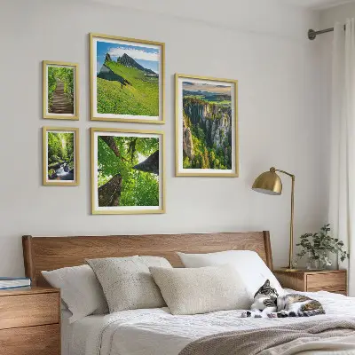 Zelená krajina, přírodní stezky poliptyk v rámu