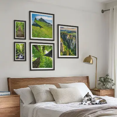 Zelená krajina, přírodní stezky poliptyk v rámu