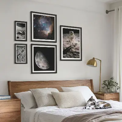Sada obrazů do ložnice kosmické objevy a tajemství