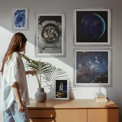 Sada obrazů do ložnice vesmírné objevy astronautů
