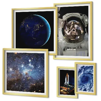 Sada obrazů do ložnice vesmírné objevy astronautů