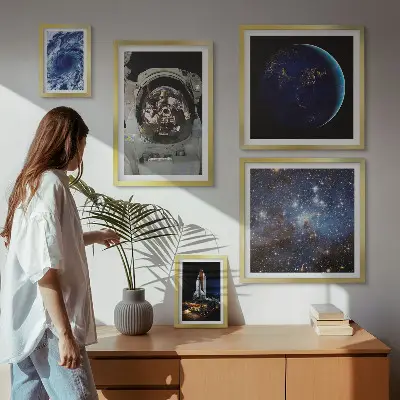 Sada obrazů do ložnice vesmírné objevy astronautů