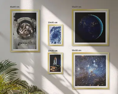 Sada obrazů do ložnice vesmírné objevy astronautů