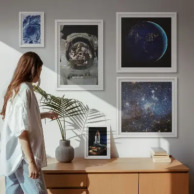 Sada obrazů do ložnice vesmírné objevy astronautů