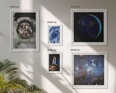 Sada obrazů do ložnice vesmírné objevy astronautů