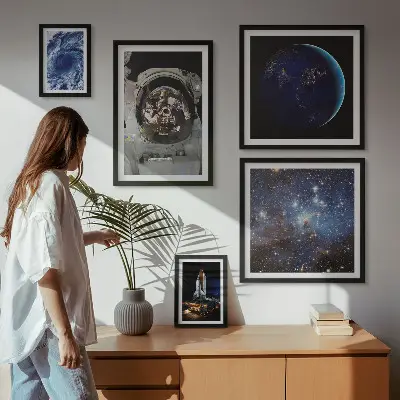 Sada obrazů do ložnice vesmírné objevy astronautů