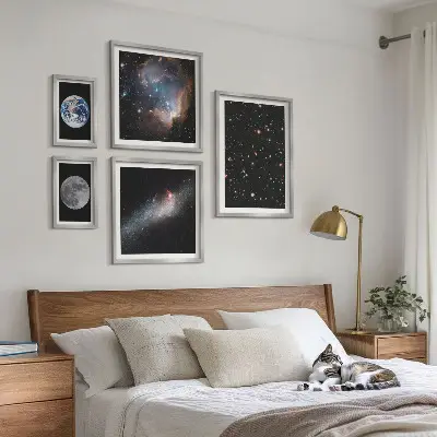 Kosmické krajiny galaxie poliptyk v rámu