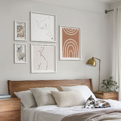 Sada obrazů do ložnice Stylové abstraktní postavy