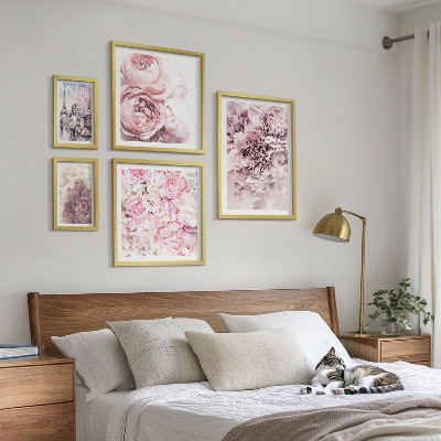 Sada obrazů do ložnice Vintage květinové aranžmá