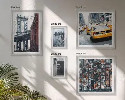 Sada obrazů do ložnice okouzlující výhledy na New York