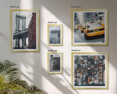 Sada obrazů do ložnice okouzlující výhledy na New York