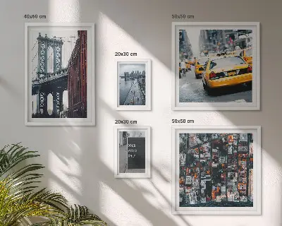Sada obrazů do ložnice okouzlující výhledy na New York