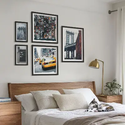 Sada obrazů do ložnice okouzlující výhledy na New York