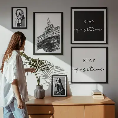 Sada obrazů do ložnice stylová pařížská móda