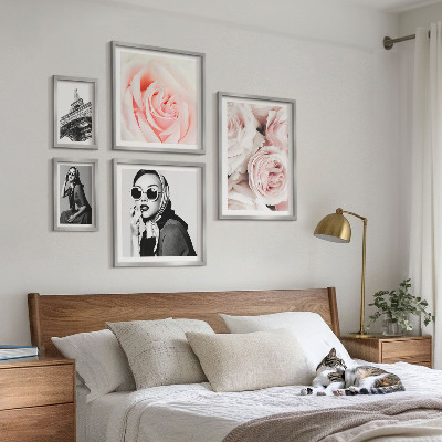 Sada obrazů do ložnice Stylové a elegantní portréty růží