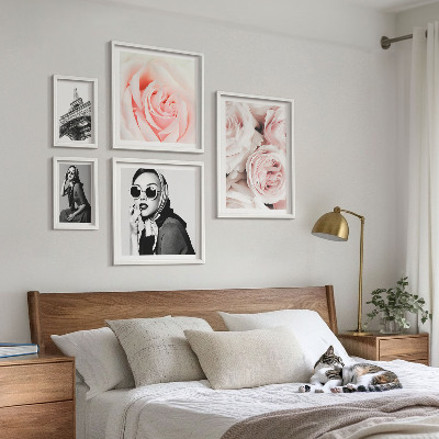 Sada obrazů do ložnice Stylové a elegantní portréty růží