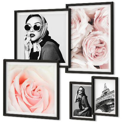 Sada obrazů do ložnice Stylové a elegantní portréty růží