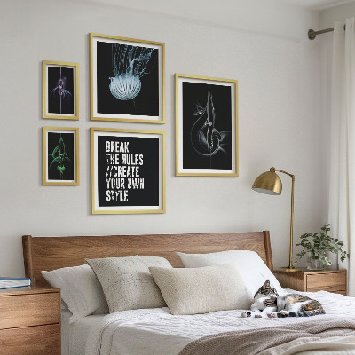 Sada obrazů do ložnice Abstraktní kreativní motivy