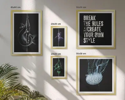 Sada obrazů do ložnice s abstraktními kreativními motivy