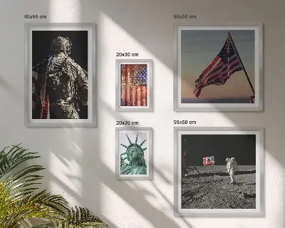 Sada obrazů do ložnice americká symbolika historie