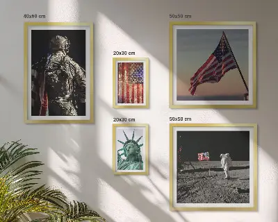 Sada obrazů do ložnice americká symbolika historie