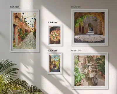 Poliptyk v rámu okouzlující uličky s italskou kuchyní