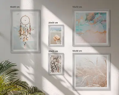 Sada obrazů do ložnice boho sny s motivem pláže a přírody