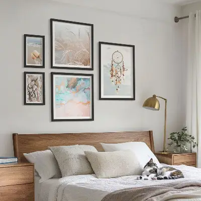 Sada obrazů do ložnice boho sny s motivem pláže a přírody