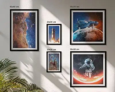 Vesmírné cestování galaxií poliptyk v rámu
