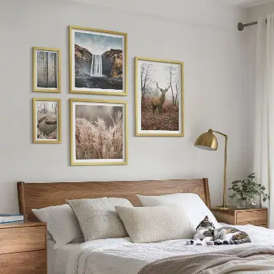 Sada obrazů do ložnice s motivem divoké zvěře