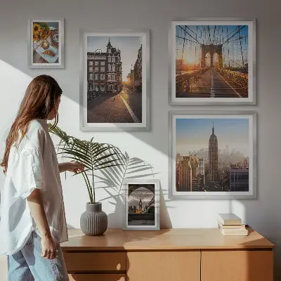 Okouzlující městská architektura poliptyk v rámu