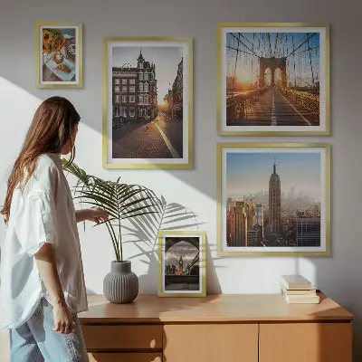 Okouzlující městská architektura poliptyk v rámu