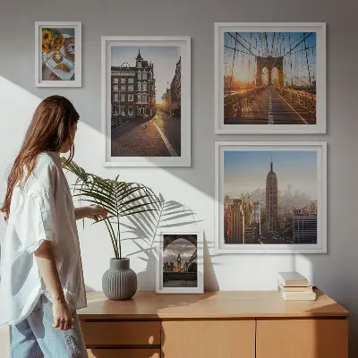Okouzlující městská architektura poliptyk v rámu