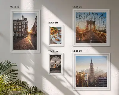 Okouzlující městská architektura poliptyk v rámu