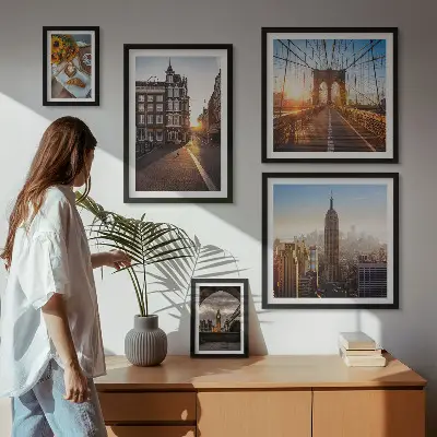 Okouzlující městská architektura poliptyk v rámu