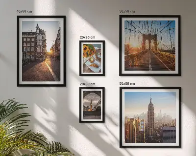 Okouzlující městská architektura poliptyk v rámu
