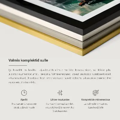 Sada obrazů do ložnice lesní krajina se sluncem a vodou