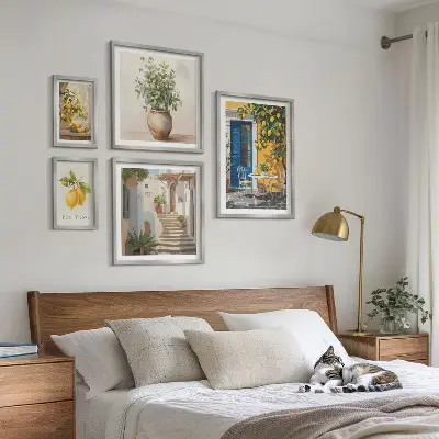Poliptyk v rámu inspirace v citrusovém stylu